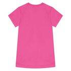 فستان وردي بشعار دب تيدي للبنات  , 2, hi-res