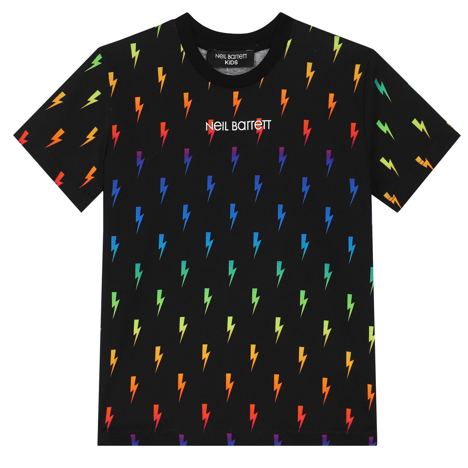 تيشيرت بالشعار باللون الأسود للأولاد, 1, hi-res