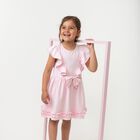 Girls Pink Ruffle Dress, 2, hi-res