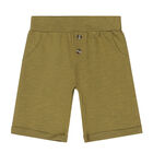 Boys White & Khaki Shorts Set, 1, hi-res