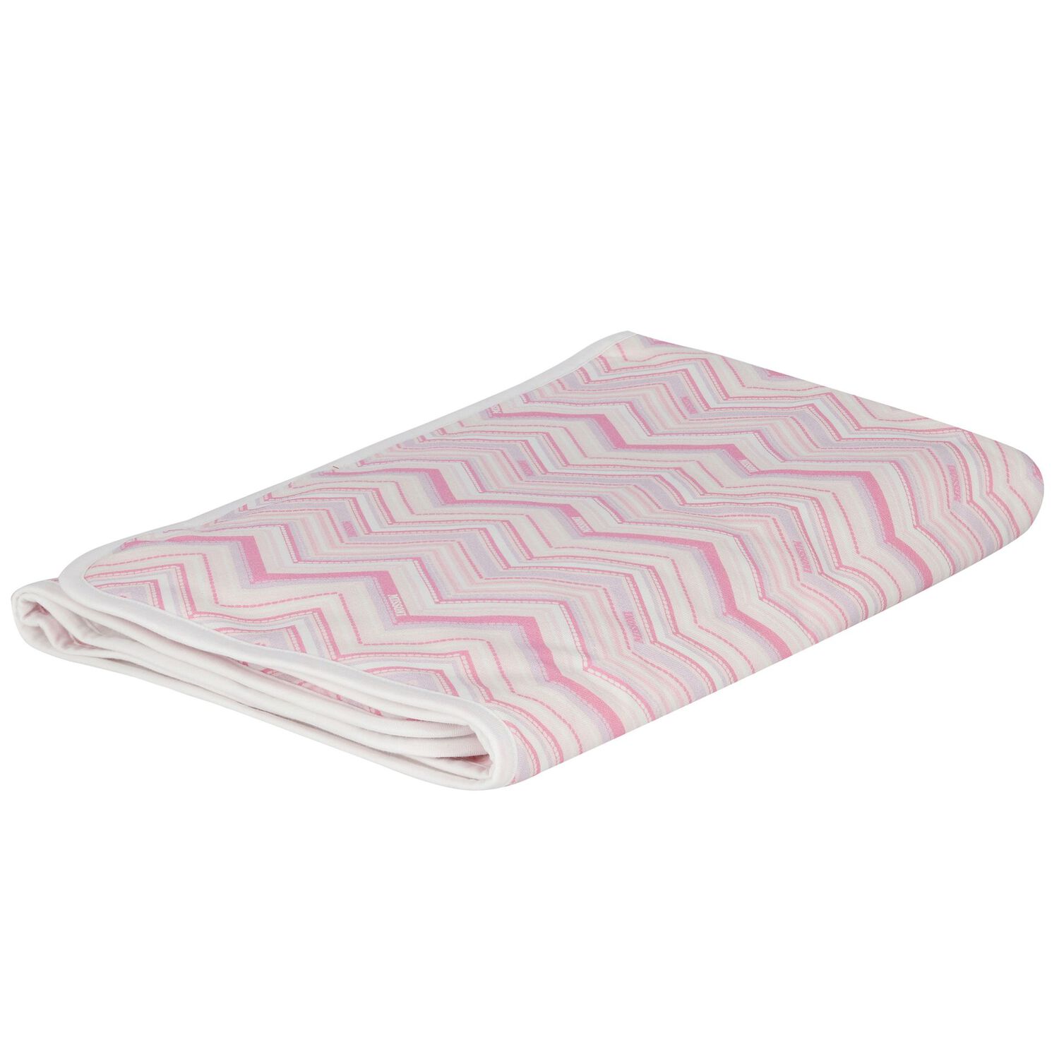 White & Pink Logo Baby Blanket, 3, hi-res