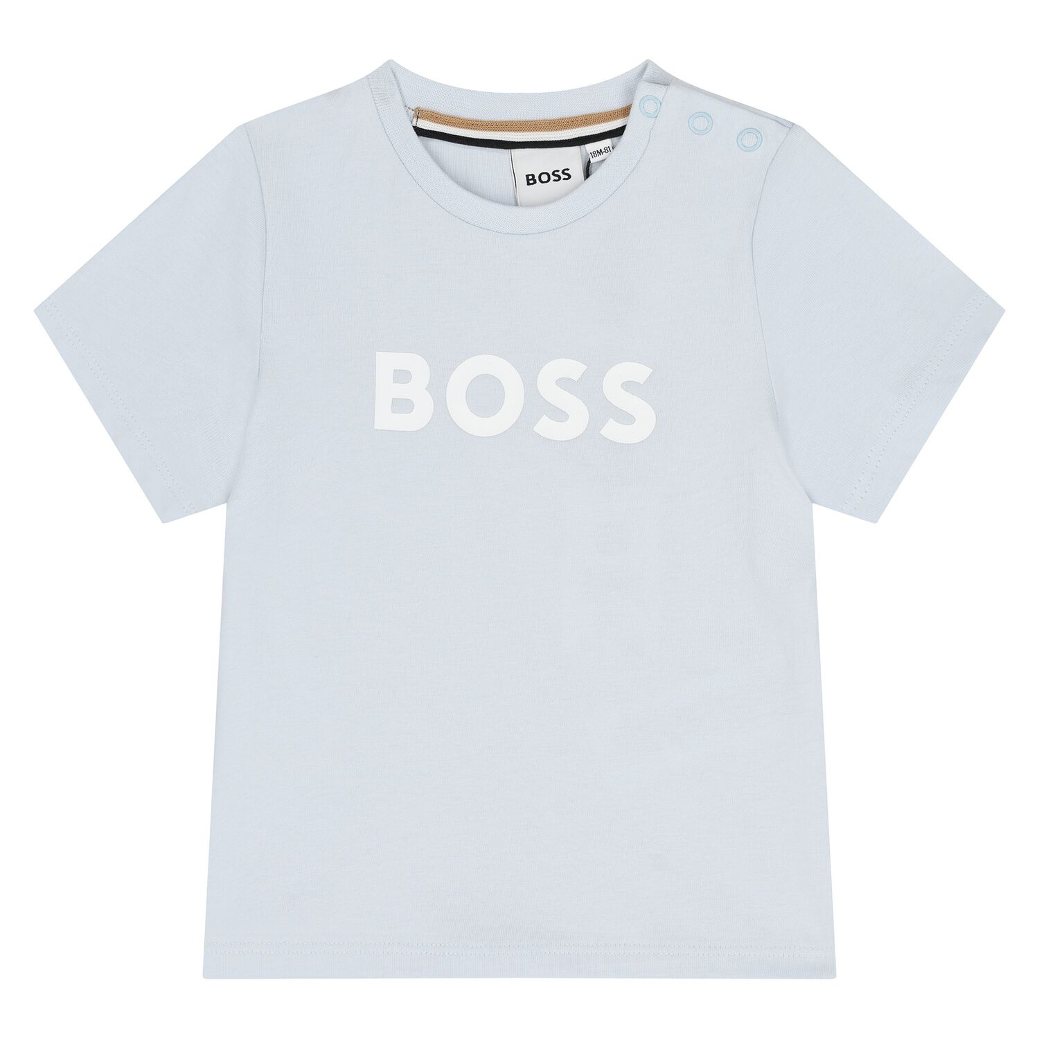 Younger Boys Blue Logo T-Shirt, 3, hi-res