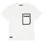 طقم شورت أولاد بالشعار باللون الأسود والابيض, 2, hi-res