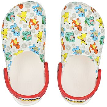 White Pokemon Classic Clog Sandals
