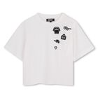 Girls Mini Me White Logo T-Shirt, 1, hi-res