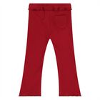 Younger Girls Red Ribbed Leggings, 1, hi-res