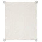 Grey & Ivory Faux Fur Baby Blanket, 1, hi-res