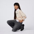 Girls Black Eyelet Denim Jeans, 1, hi-res