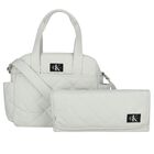 Grey Logo Baby Changing Bag, 3, hi-res