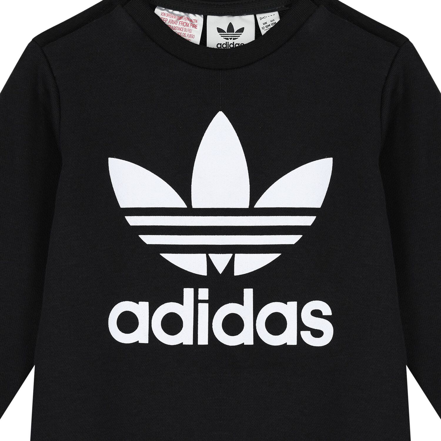 بدلة رياضية بالشعار باللون الأبيض والأسود, 1, hi-res