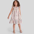 Girls Muti-Coloured Embroidered Paisley Dress, 1, hi-res