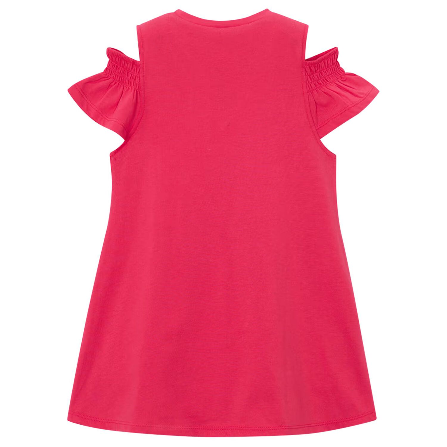 Girls Pink Ruffled Dress Set, 1, hi-res