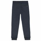 Boys Dark Blue Logo Joggers, 1, hi-res