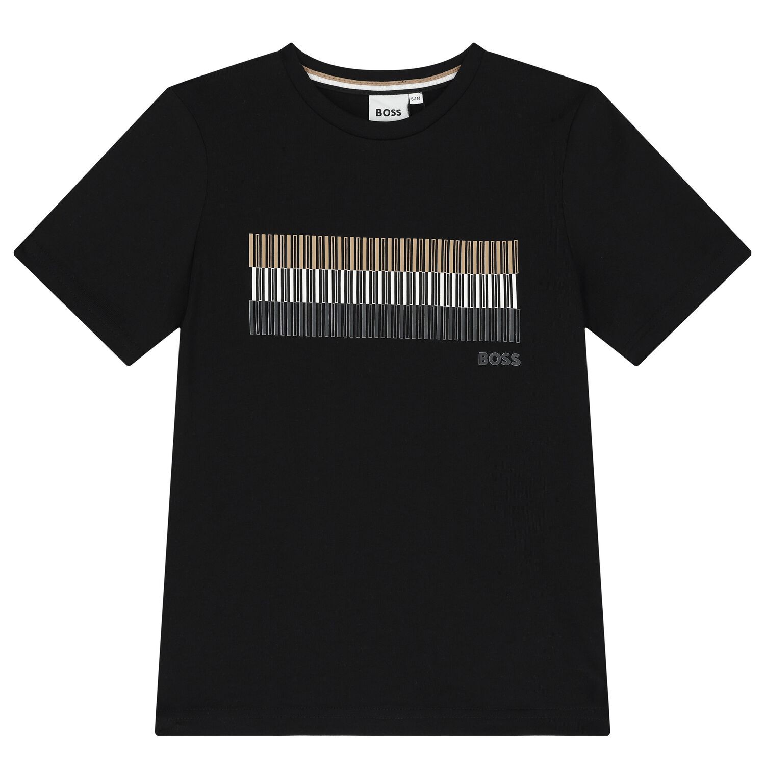 Boys Black Logo T-Shirt, 1, hi-res image number null