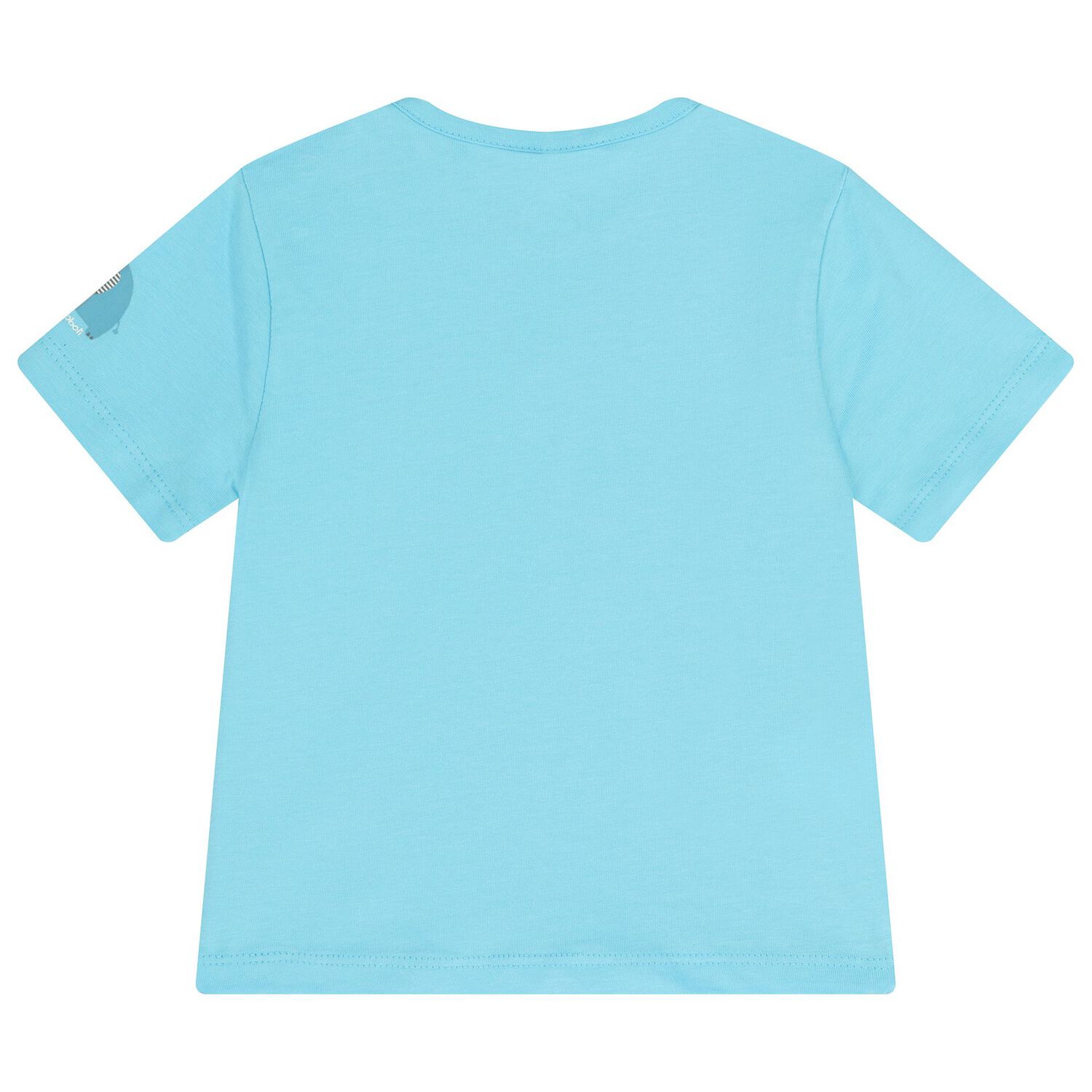 طقم دنغري للأولاد باللون الفيروزي و الأبيض, 1, hi-res