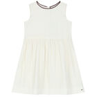 فستان بالشعار باللون العاجى, 1, hi-res