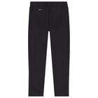 Boys Black Logo Joggers, 1, hi-res