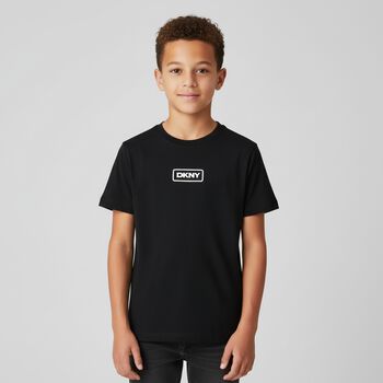Boys Black Logo T-Shirt