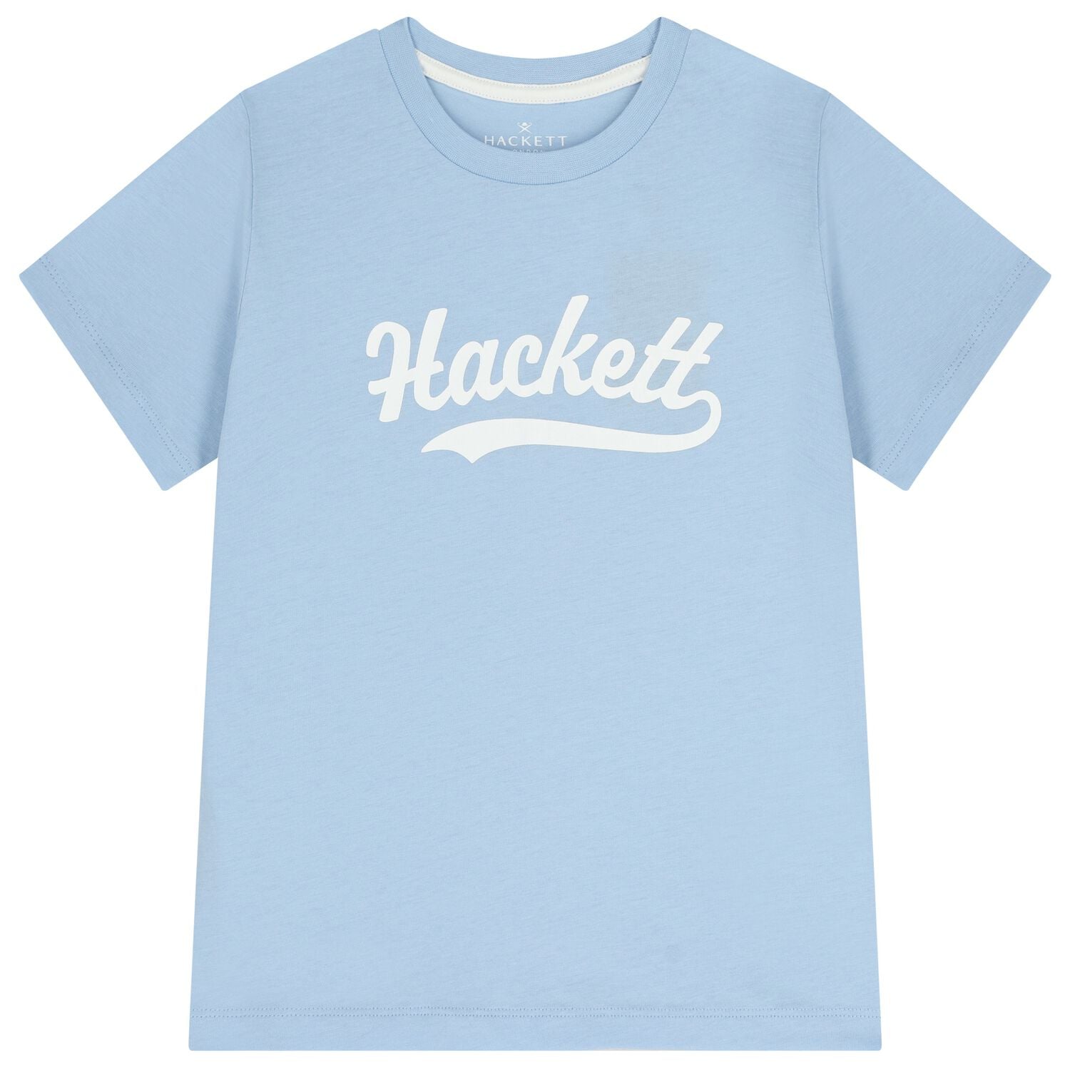 تيشيرت للأولاد بشعار باللون الأزرق, 1, hi-res