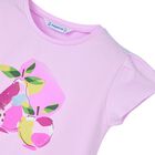Girls Purple Cotton Graphic T-Shirt, 2, hi-res