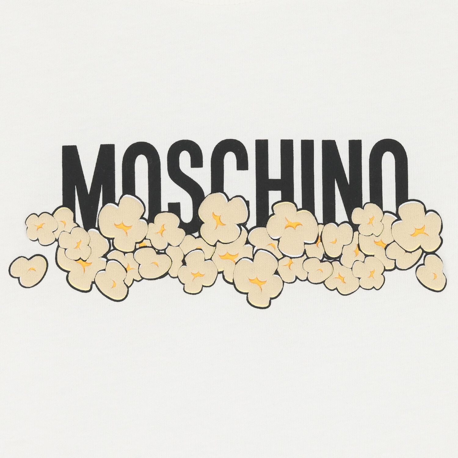 White Popcorn Logo T-Shirt, 1, hi-res