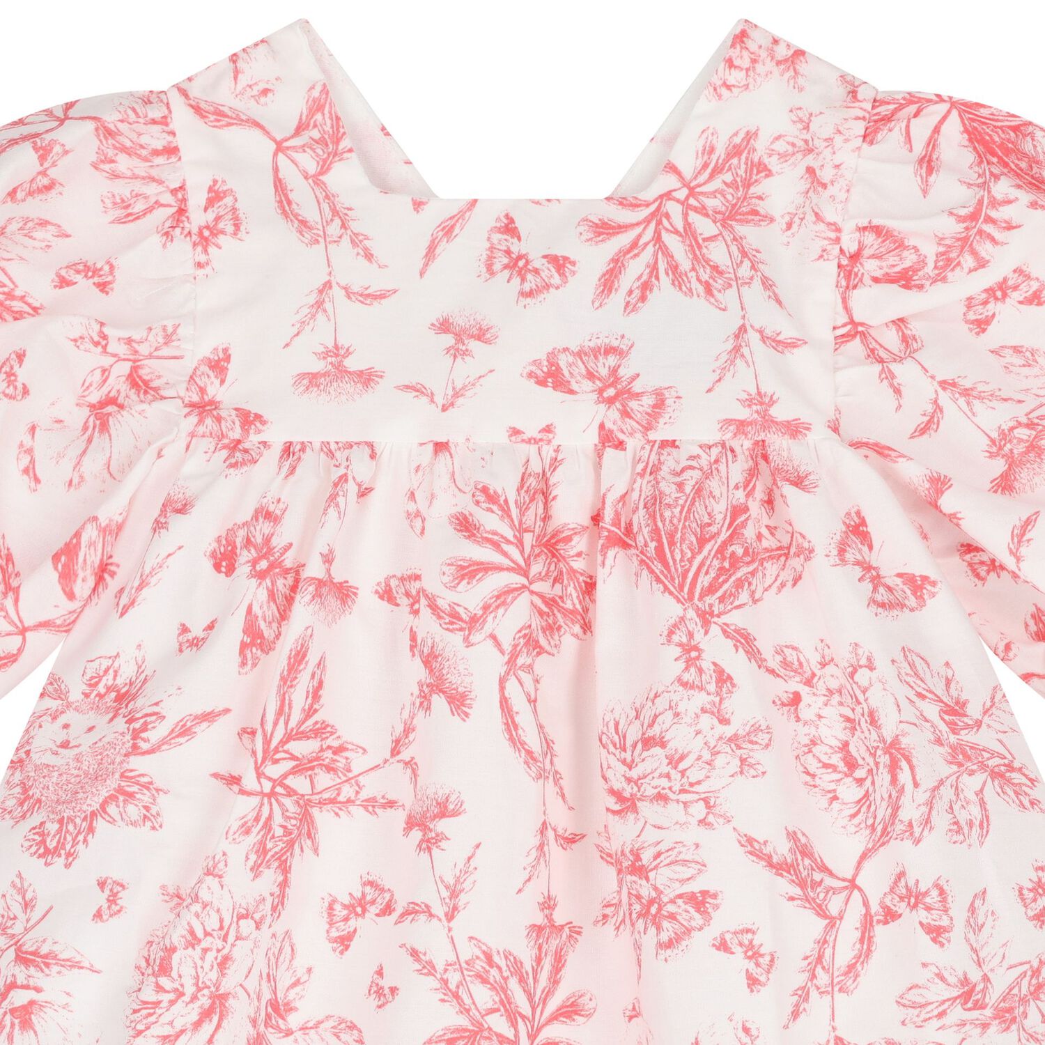 فستان زهري أبيض وأحمر للبنات الصغار, 1, hi-res image number null