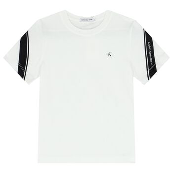 Boys White Logo T-Shirt