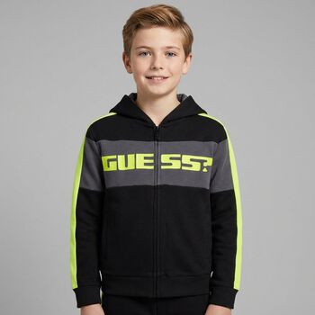 توب أولاد بسحاب بالشعار باللون الأسود