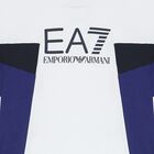 تيشيرت أولاد بالشعار باللون الأبيض, 1, hi-res