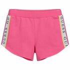 Girls Pink Logo Shorts, 1, hi-res