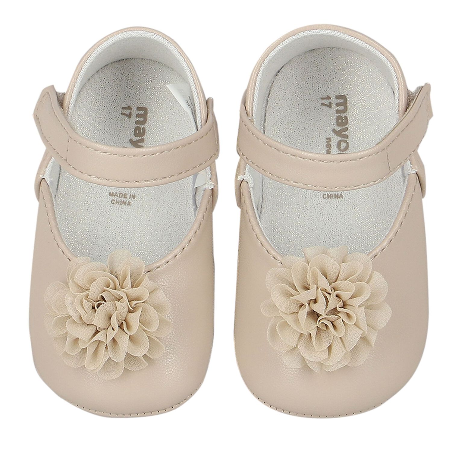 Baby Girls Ivory Pre Walker Shoes, 4, hi-res image number null