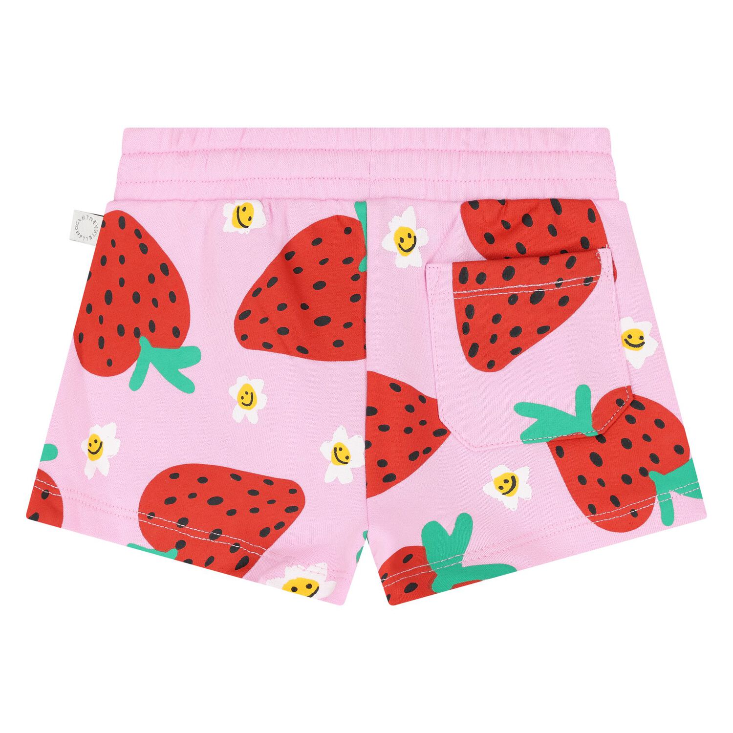 Younger Girls Pink Strawberry Shorts, 1, hi-res image number null