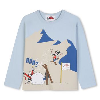 Boys Blue Minnie Mouse Disney Long Sleeve Top