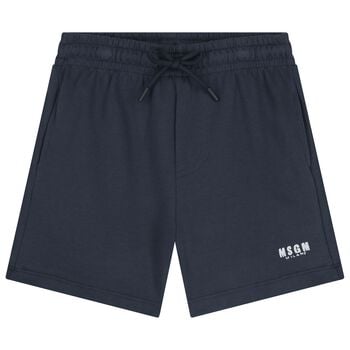 Navy Blue Logo Shorts