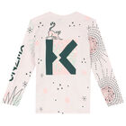 Girls Pale Pink Tiger Logo Top, 1, hi-res