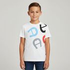 Boys White Logo T-Shirt, 1, hi-res