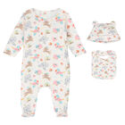 Baby Girls Pink Animals Babygrow, 2, hi-res