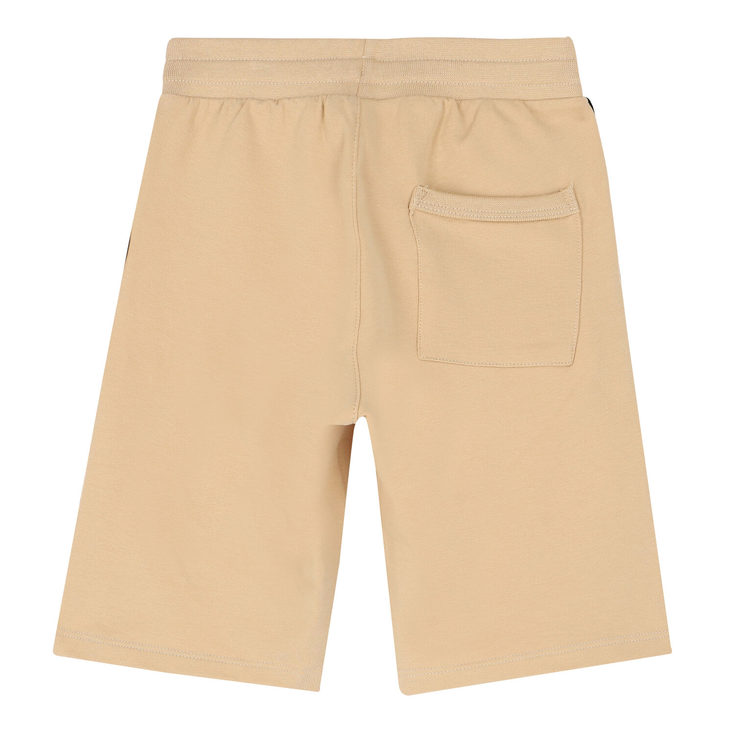Boys Beige Logo Shorts, 1, hi-res