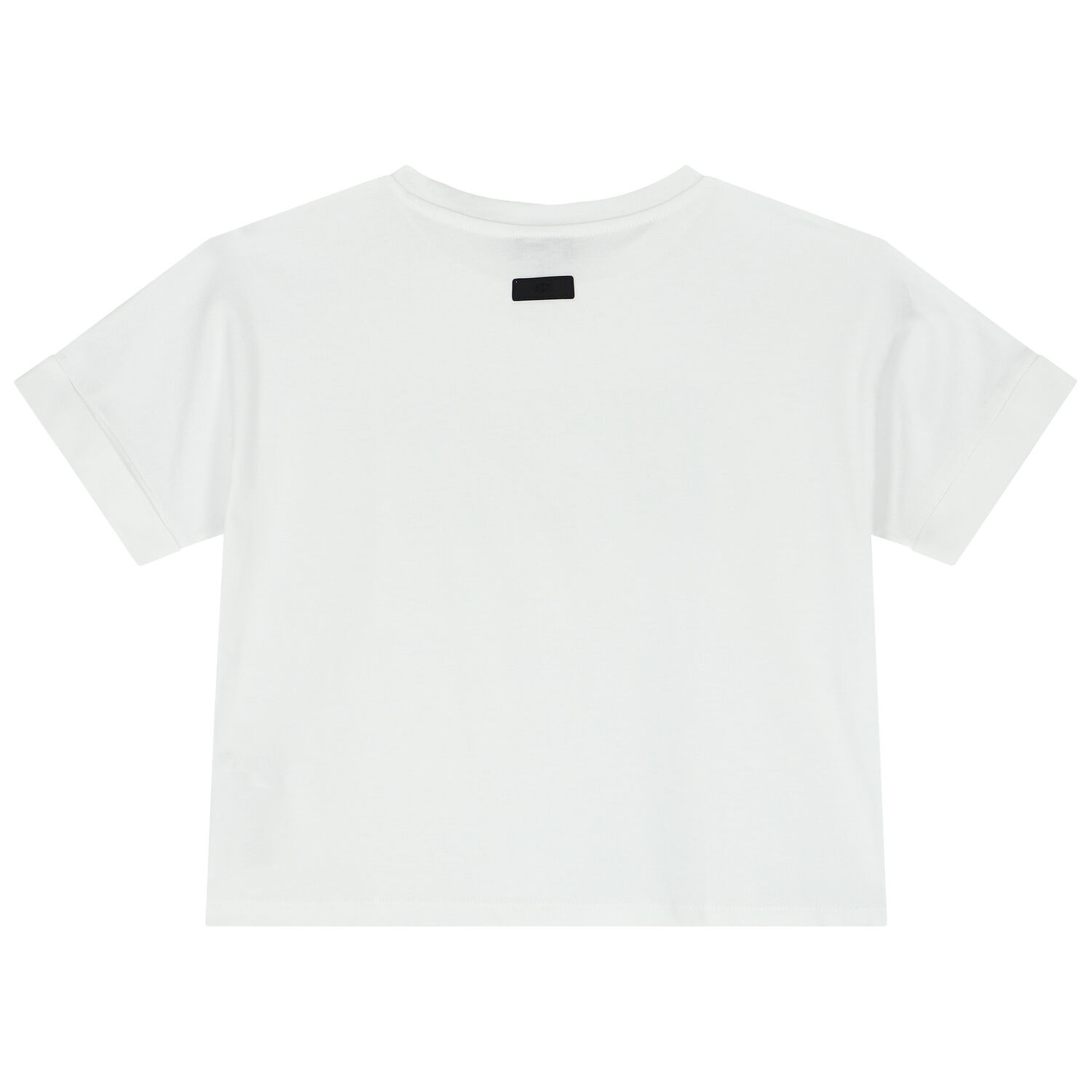 Girls White Logo T-Shirt, 1, hi-res
