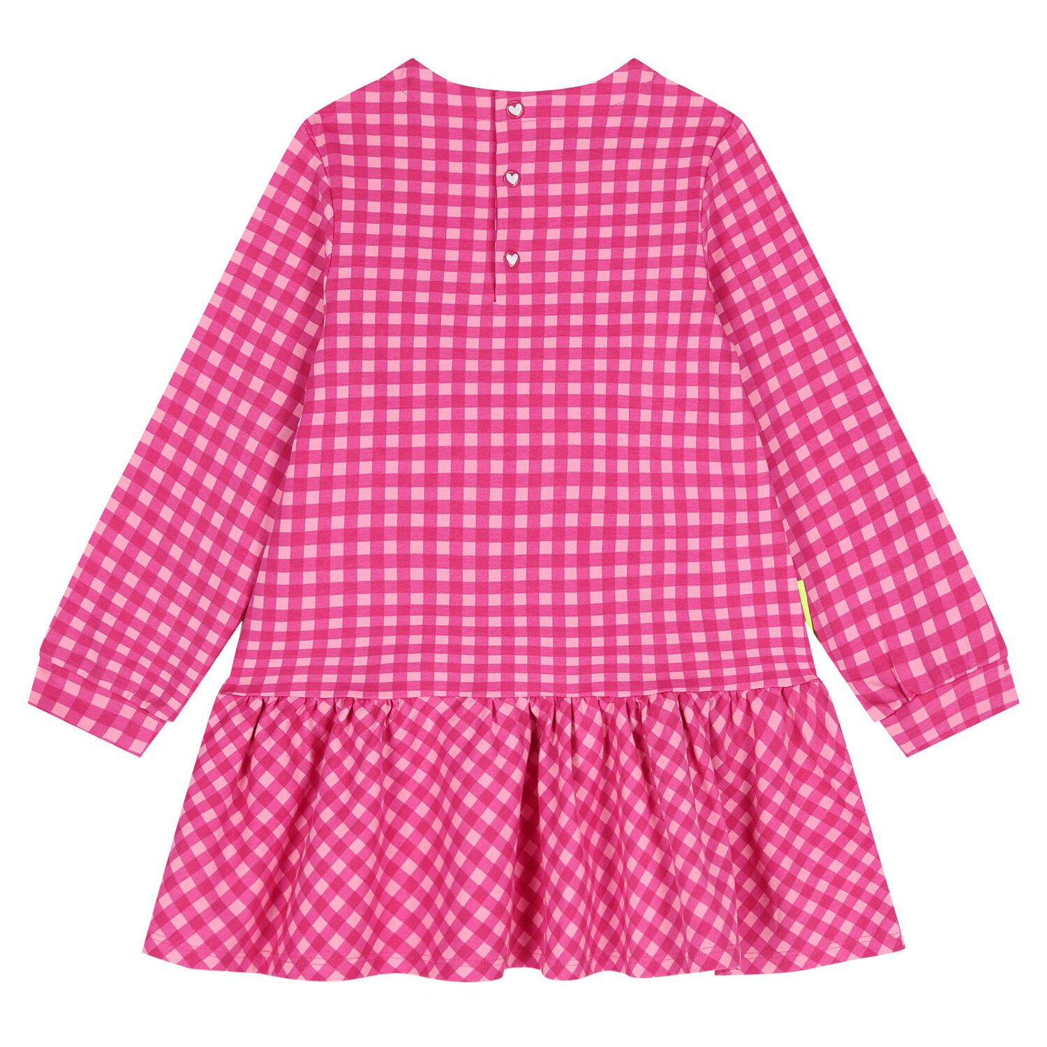 Girls Pink Gingham Dress Set, 1, hi-res image number null