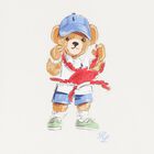 طقم شورت قطني باللون العاجي والأحمر للأولاد , 1, hi-res