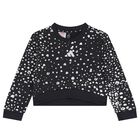 Girls Black Logo Heart Leggings Set, 1, hi-res