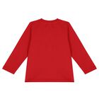 Red Teddy Bear Logo Long Sleeve Top, 5, hi-res