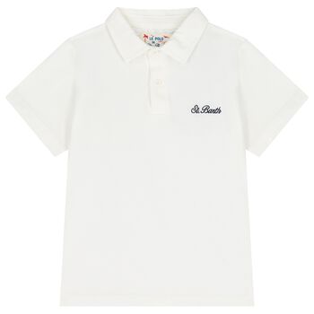Boys Ivory Logo Polo Shirt