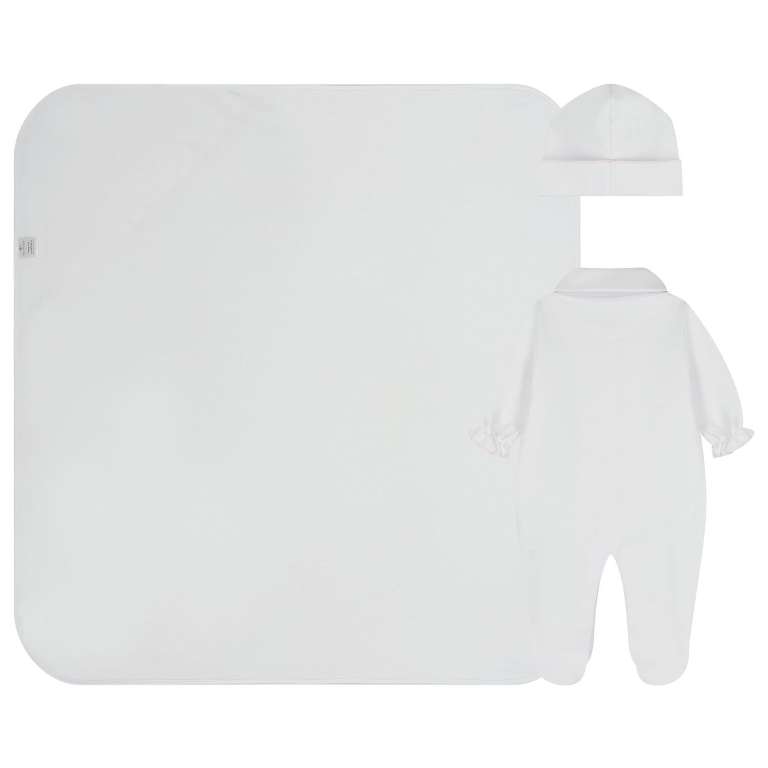 Baby Girls White & Pink Babygrow Gift Set, 1, hi-res