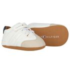 Baby Boys Ivory Logo Pre Walker Shoes, 1, hi-res