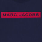 تيشيرت بنات بالشعار باللون الكحلي, 1, hi-res