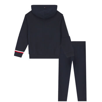 Boys Navy Logo Tracksuit