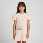 Girls Orange Crossbody Bag Dress, 3, hi-res