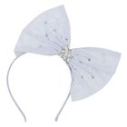 Girls Blue Tulle Headband, 1, hi-res
